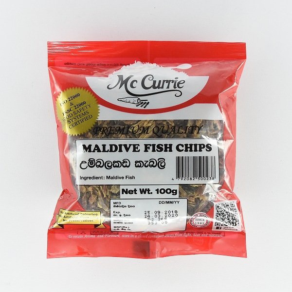 Mccurrie Maldive Fish Chips - 100G